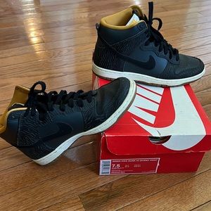 Nike Dunk Hi Skinny Print - Anthracite/Black